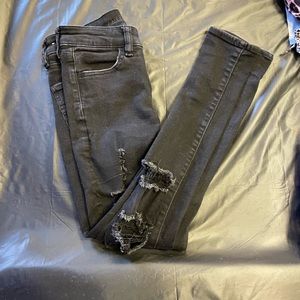 AE black ripped jeans